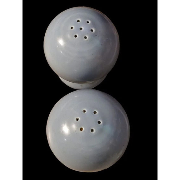 Fiestaware Ball Salt and Pepper Shakers in Periwinkle Blue Retired - Picture 1 of 6